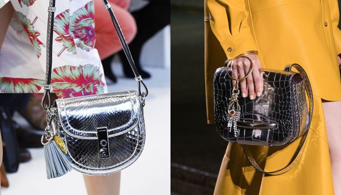 Модные женские сумки весна-лето 2017: серебряные змеиные и крокодиловые