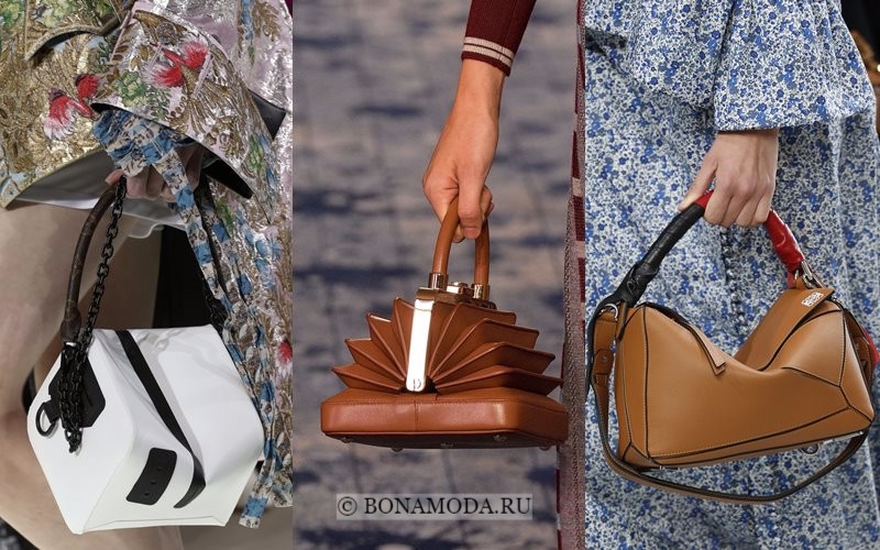 Модные женские сумки весна-лето 2018 - необычные формы и дизайн