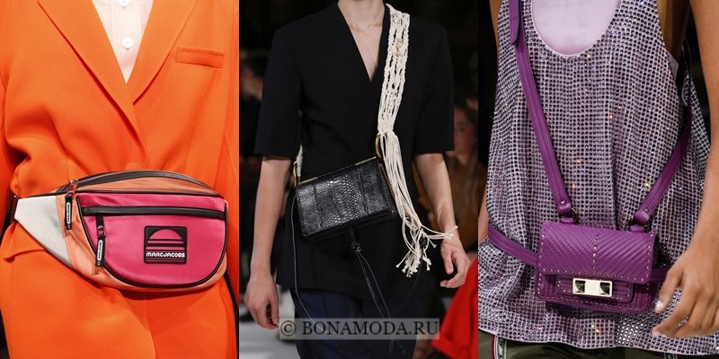 Модные женские сумки весна-лето 2018 - сумочки на поясе