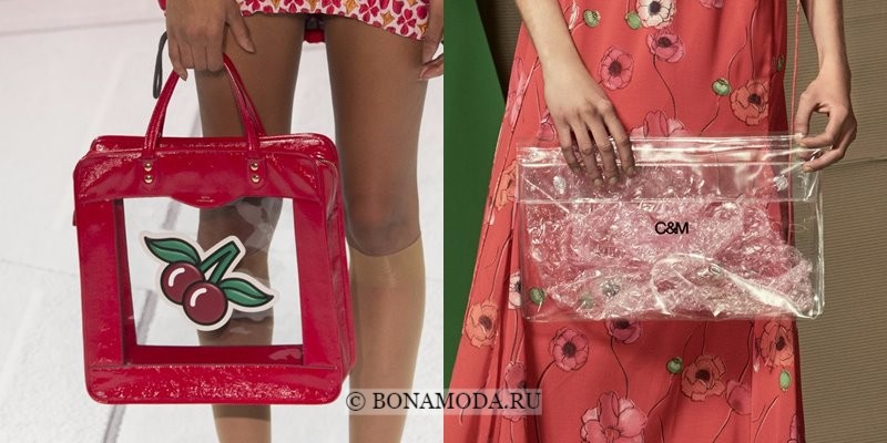 Модные женские сумки весна-лето 2018 - пластиковые прозрачные