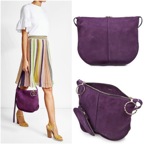 Фиолетовая сумка через плечо Nina Ricci