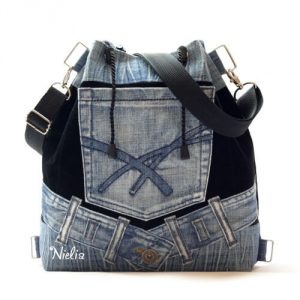 Идеи сумок из старых джинсов на лето