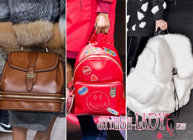 Модные рюкзаки осень - зима 2015 - 2016, фото