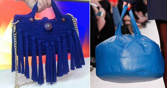 Синяя сумка – какие бывают и с чем носить?