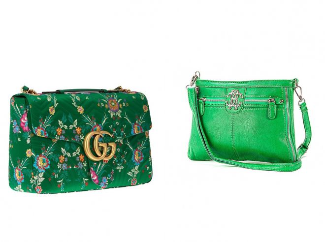 брендовые зеленые сумки