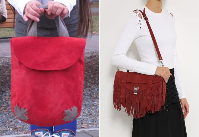 модные красные сумки 2017