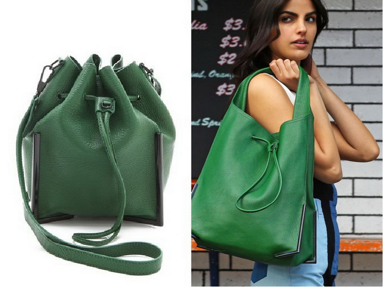 Зеленые сумки - фото