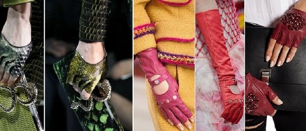Модные женские перчатки 2017 года. 