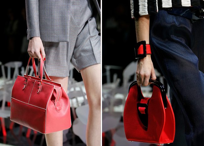 Модные красные сумки весна-лето 2016 от Giorgio Armani