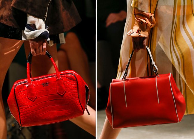 Модные красные сумки весна-лето 2016 от Prada