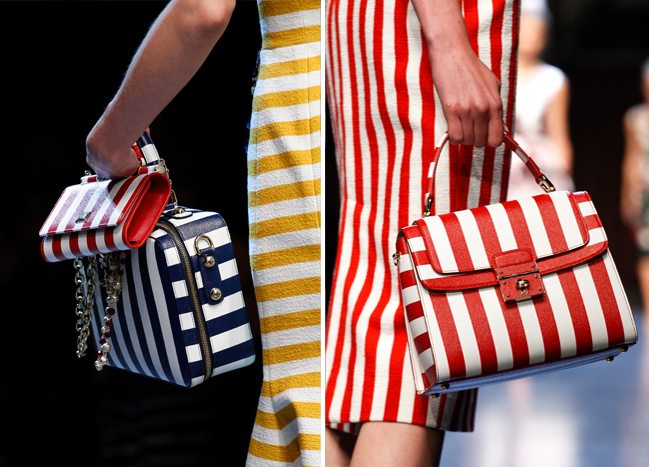 Полосатые сумочки от Dolce & Gabbana для весны и лета 2016
